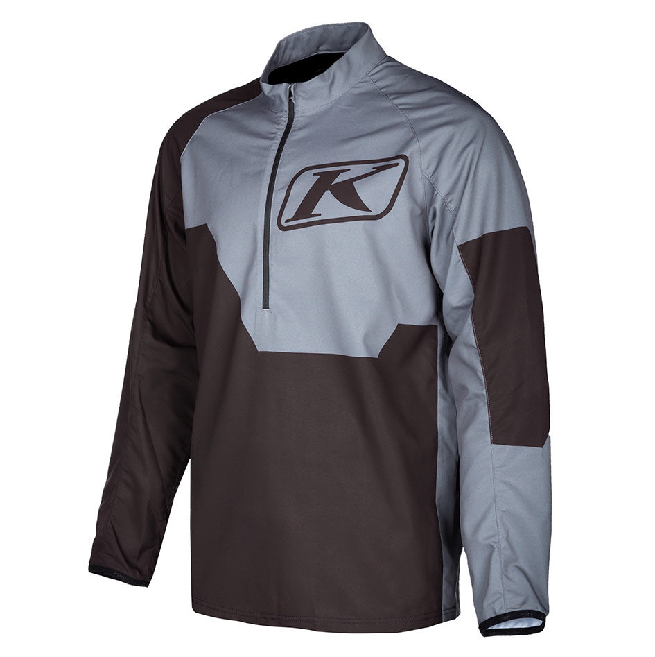 Revolt -1-4-Zip-Pullover_Black-Castlerock - 1 - Explorcom spécialiste équipement moto.