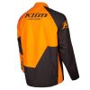 Revolt -1-4-Zip-Pullover_Black-Strike-Orange - 2 - Explorcom spécialiste équipement moto.
