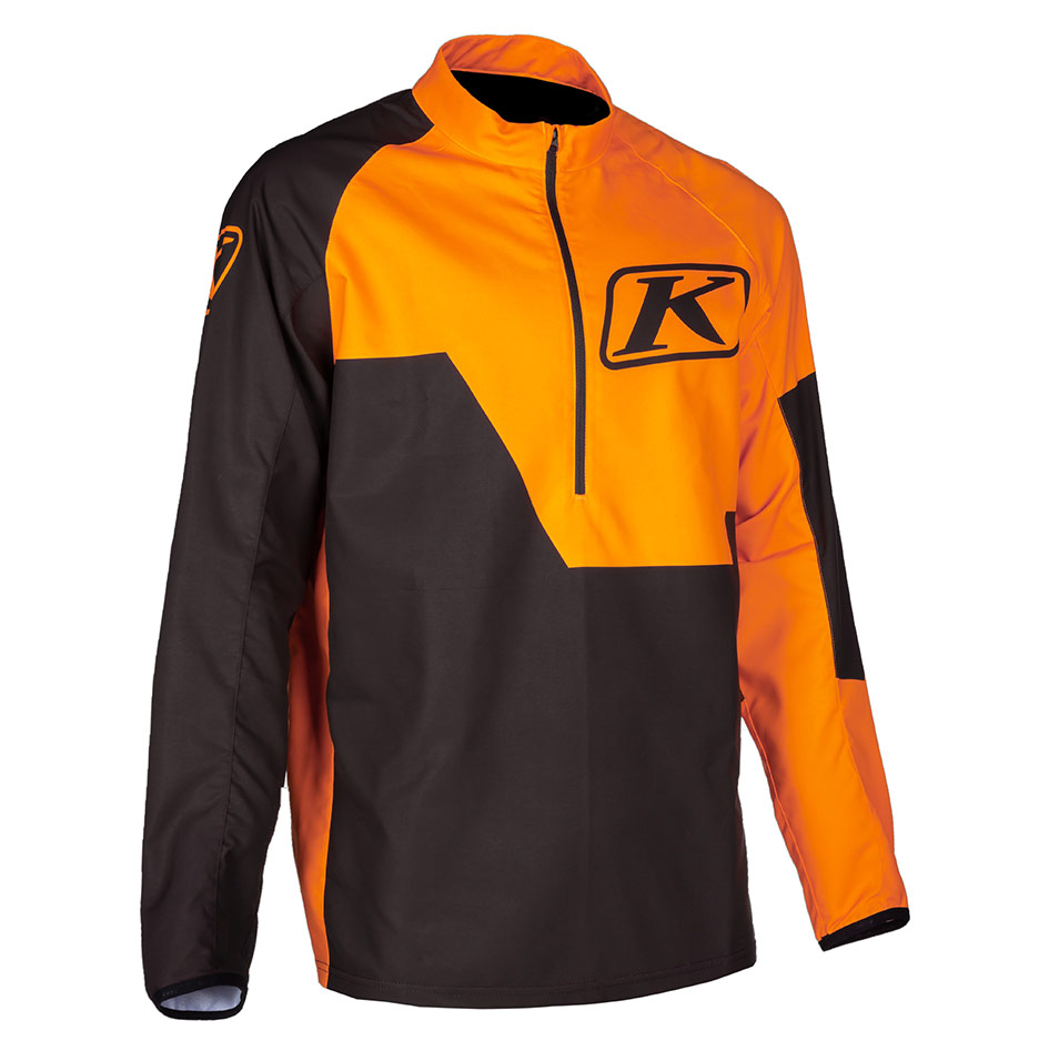 Revolt -1-4-Zip-Pullover_Black-Strike-Orange - 5 - Explorcom spécialiste équipement moto.