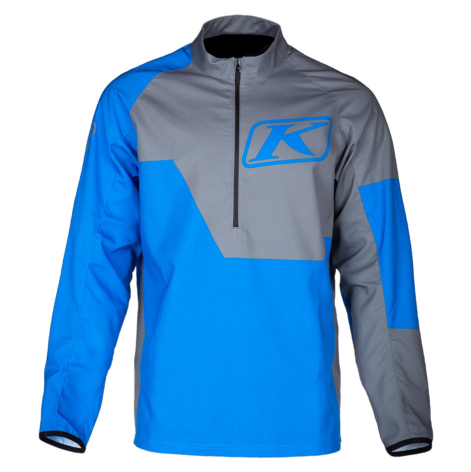 Revolt -1-4-Zip-Pullover_Electric-Blue-Lemonade-Castlerock - 3 - Explorcom spécialiste équipement moto.