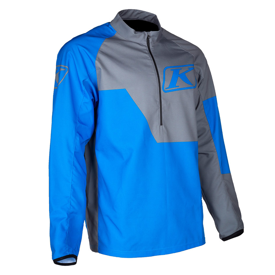 Revolt -1-4-Zip-Pullover_Electric-Blue-Lemonade-Castlerock - 5 - Explorcom spécialiste équipement moto.