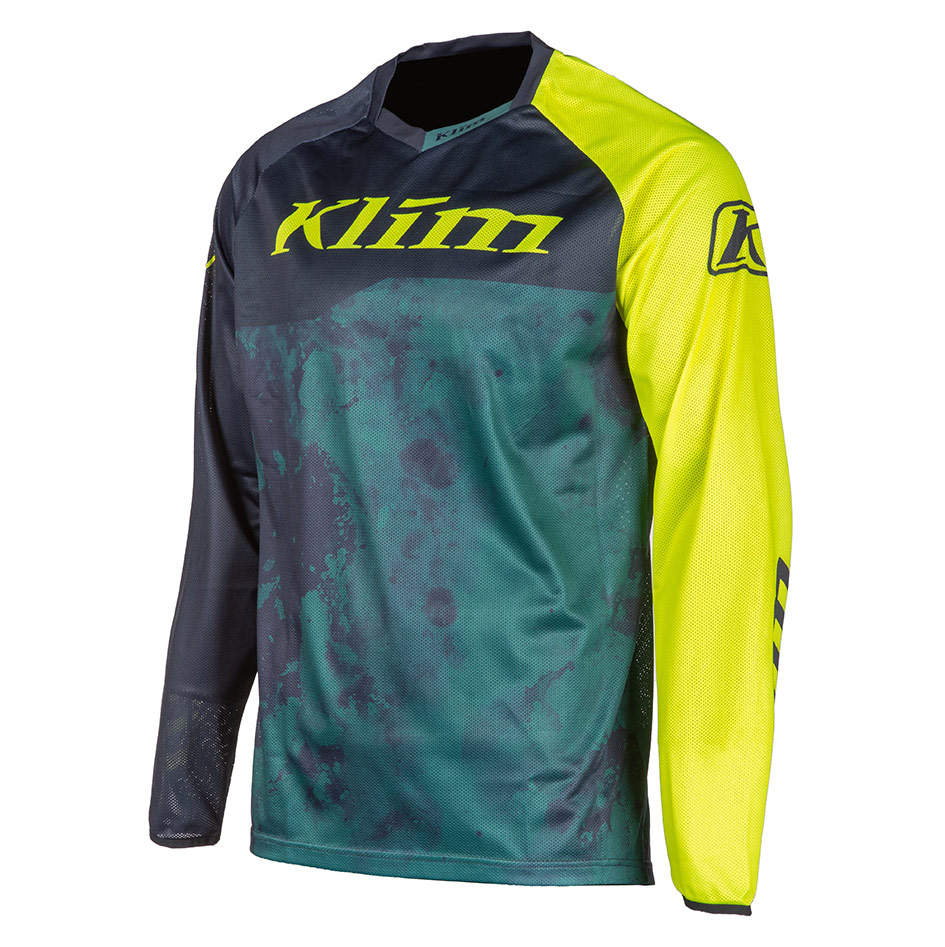 XC-Lite-Jersey_5003-005_Corrosion-Vivid-Blue_01 XC Lite Jersey Corrosion-Vivid-Blue - 1 - Explorcom spécialiste équipement moto.