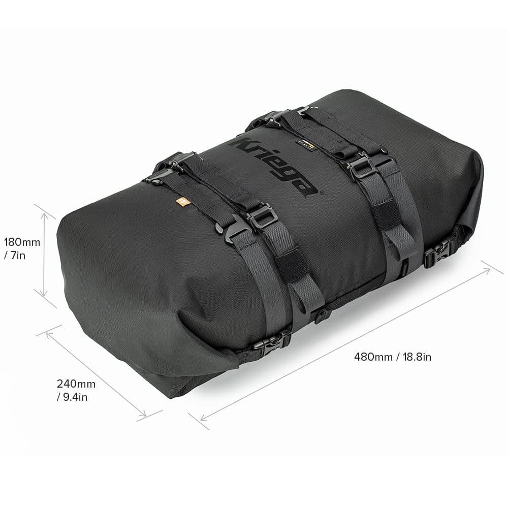 Kriega Rollpack 20 - Multicam Black - Explorcom spécialiste équipement moto.