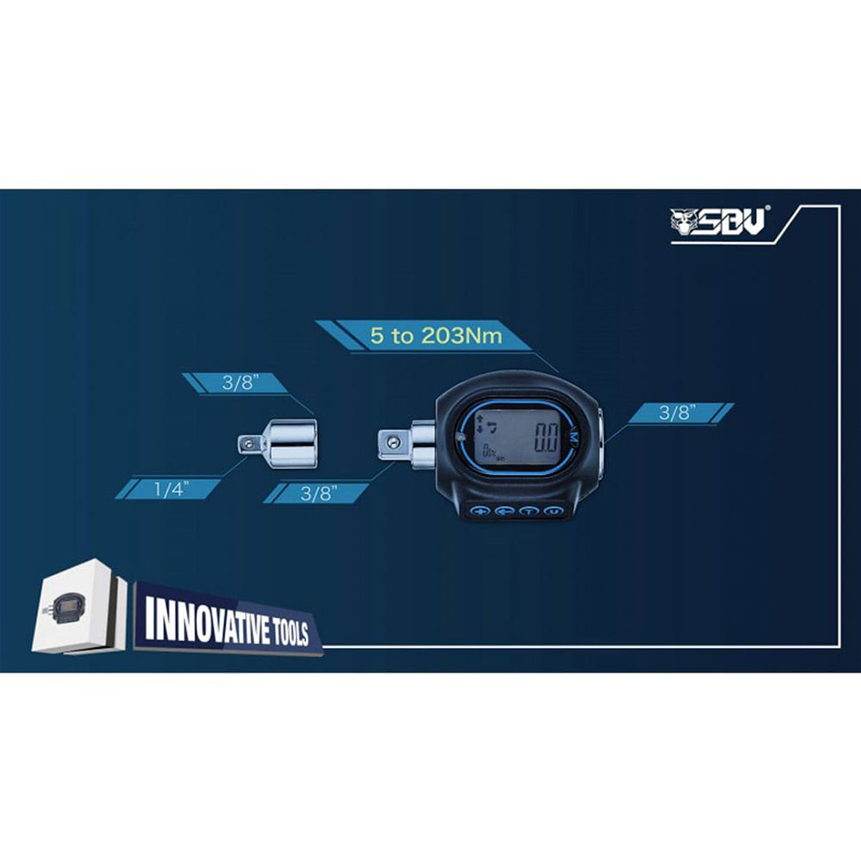 3/8″ Adaptateur Dynamometrique Numerique avec adaptateur 14″ 38″F x 14″M sur le site Explorcom