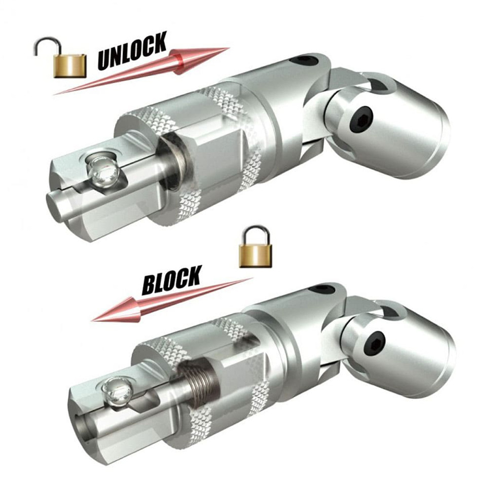 Rallonge 125mmL 3/8″ PopLock® avec HEX 16mm extérieur sur le site Explorcom (spécialiste équipement moto)
