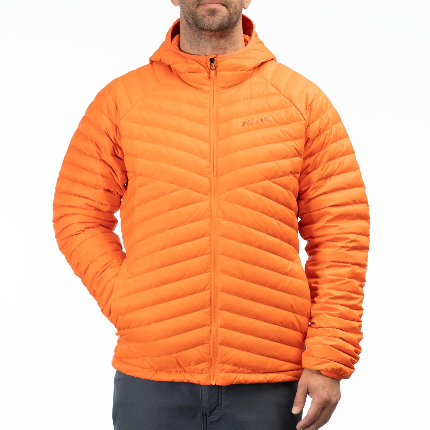 Arete-Down-hooded-jacket_3616-000_Red-Orange_01 - Explorcom - image 1