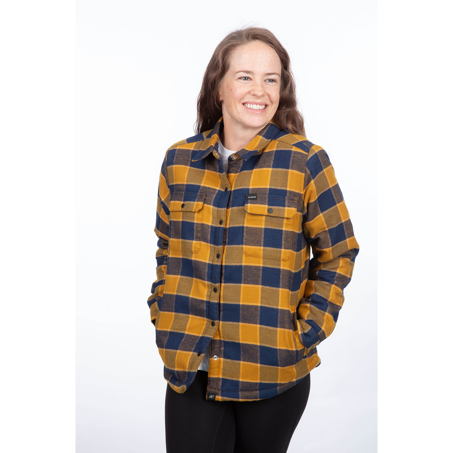 Clouds rest fleece lined flannel_3593-000_Golden Brown - Dress Blues_01 Chemise Clouds Rest pour femme 3593-000_Golden-Brown-Dress-Blues - Explorcom - image 1