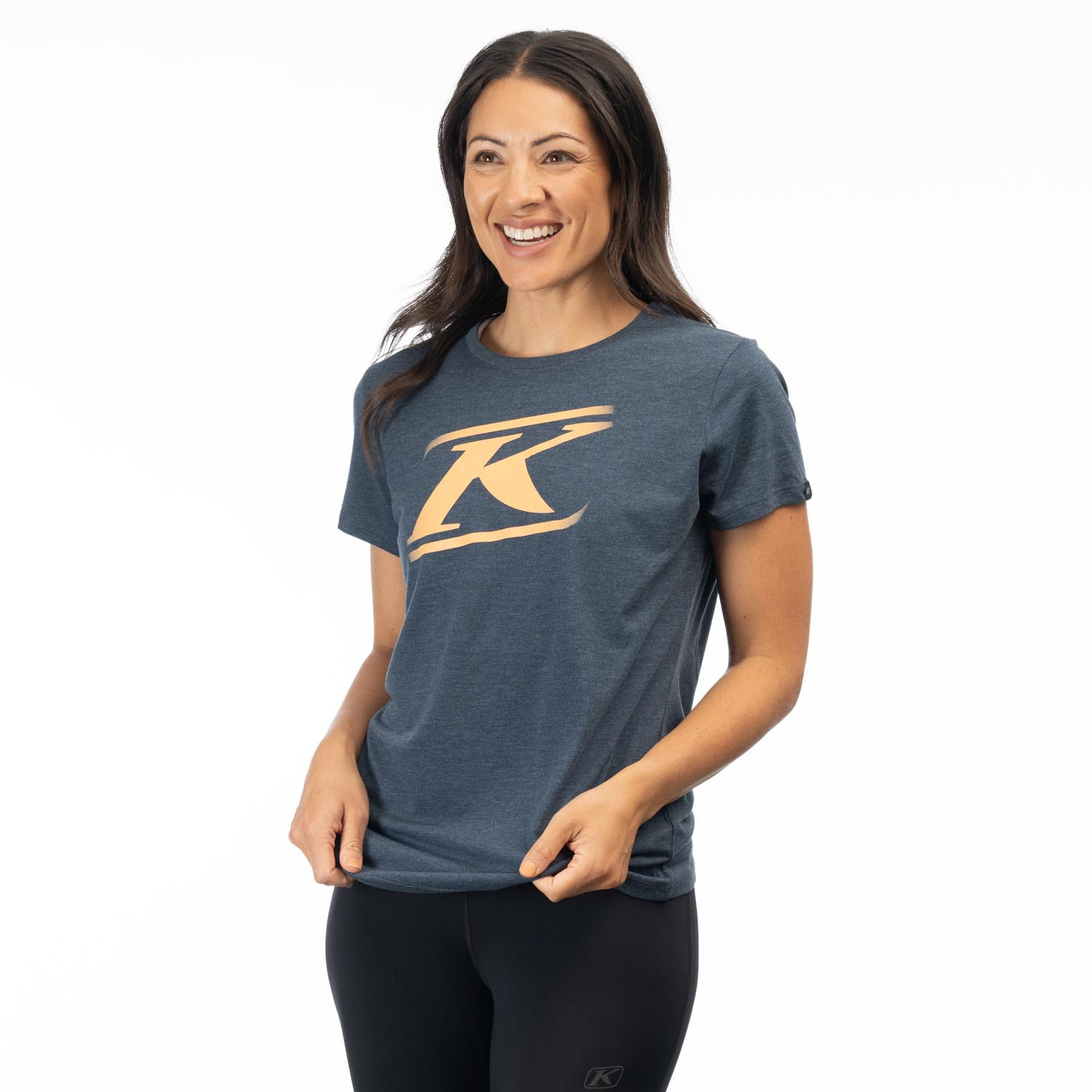 Tee-shirt Drift tri blend pour femme 3566-000 Navy-Frost-Mock-Orange - Explorcom - image 1