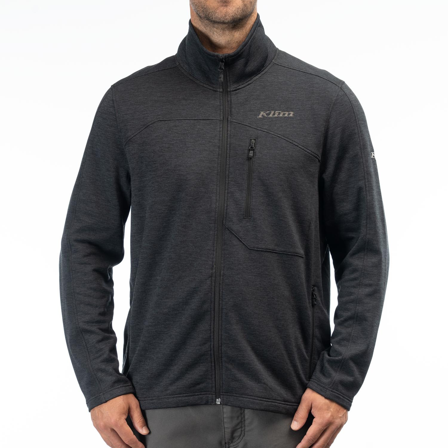 Echo Wool Fleece Jacket_3621-000_Black_01 Veste polaire en laine Echo_3621-000_Black - Explorcom - image 1