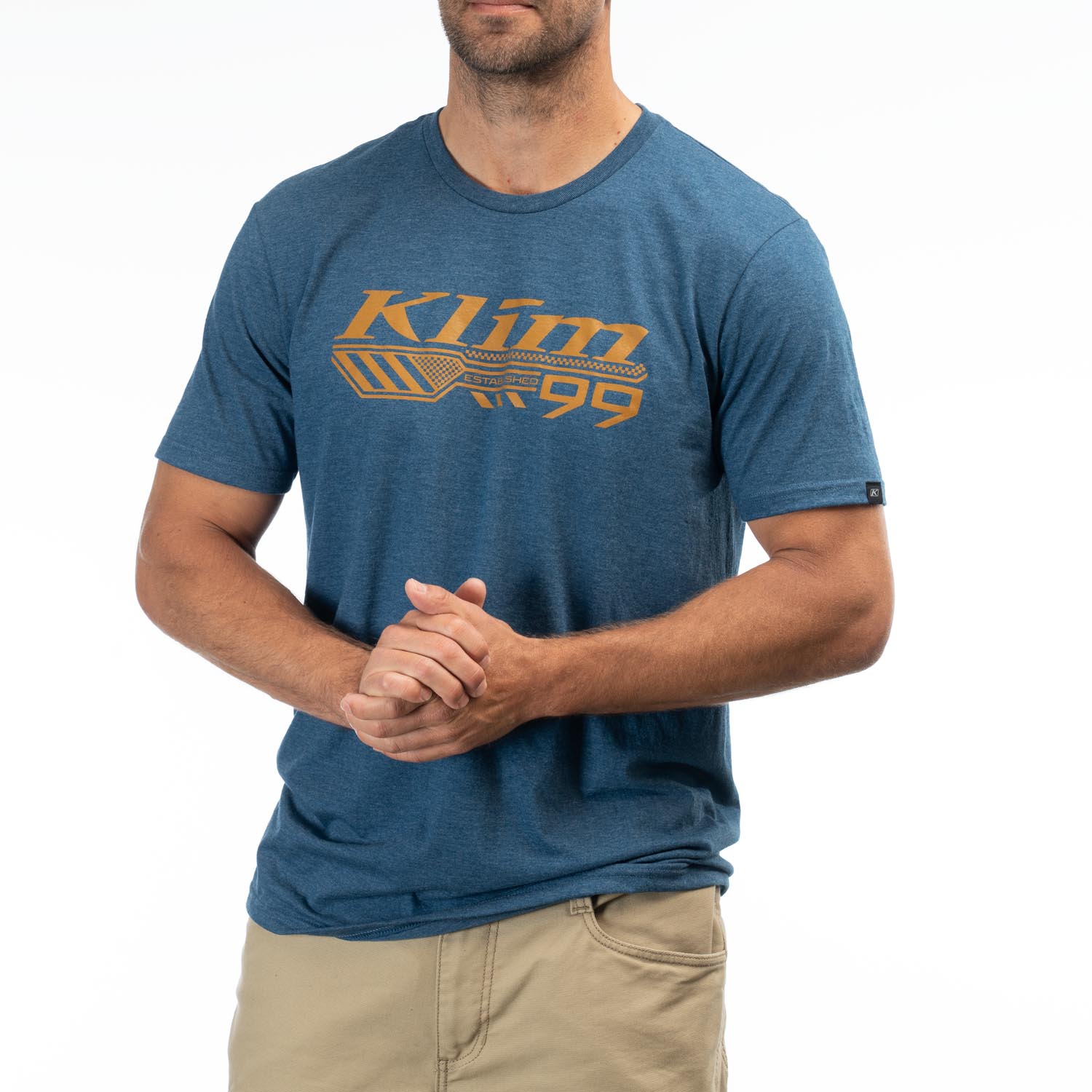 Tee-shirt Foundation Tri-Bend 3690-000_Heathered-Neptune-Golden-Brown - Explorcom - image 1