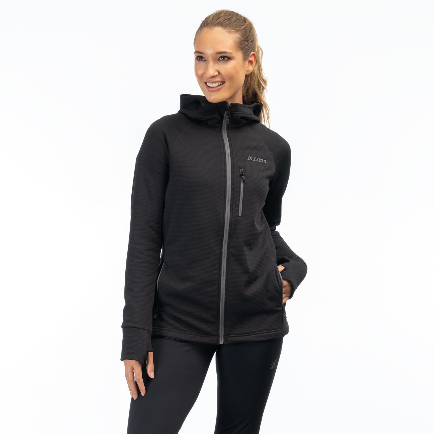 Sweat à capuche Halo pour femme 3583-000_Deep-Lagoon - Explorcom - image 1
