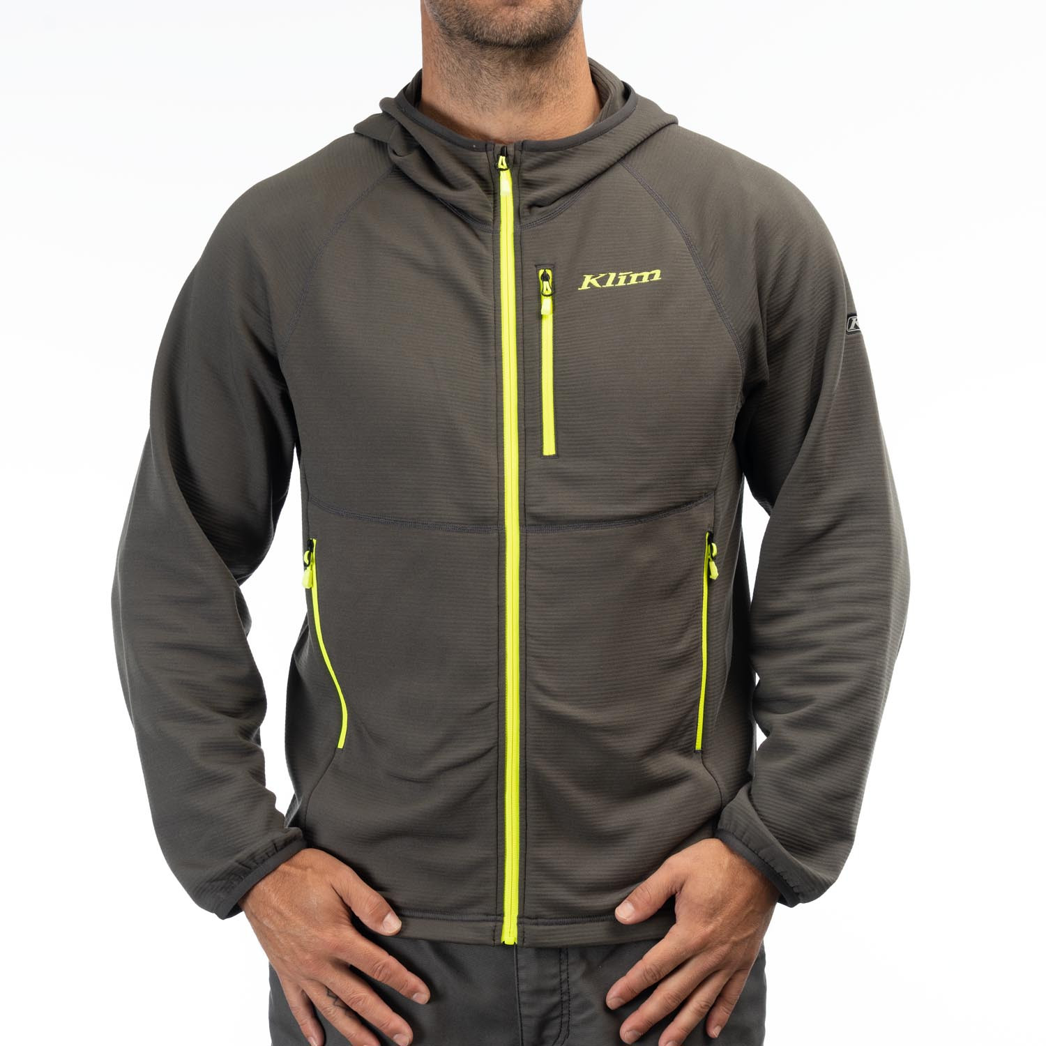 Sweat à capuche Highline 3622-000_Asphalt-Hi-Vis - Explorcom - image 1
