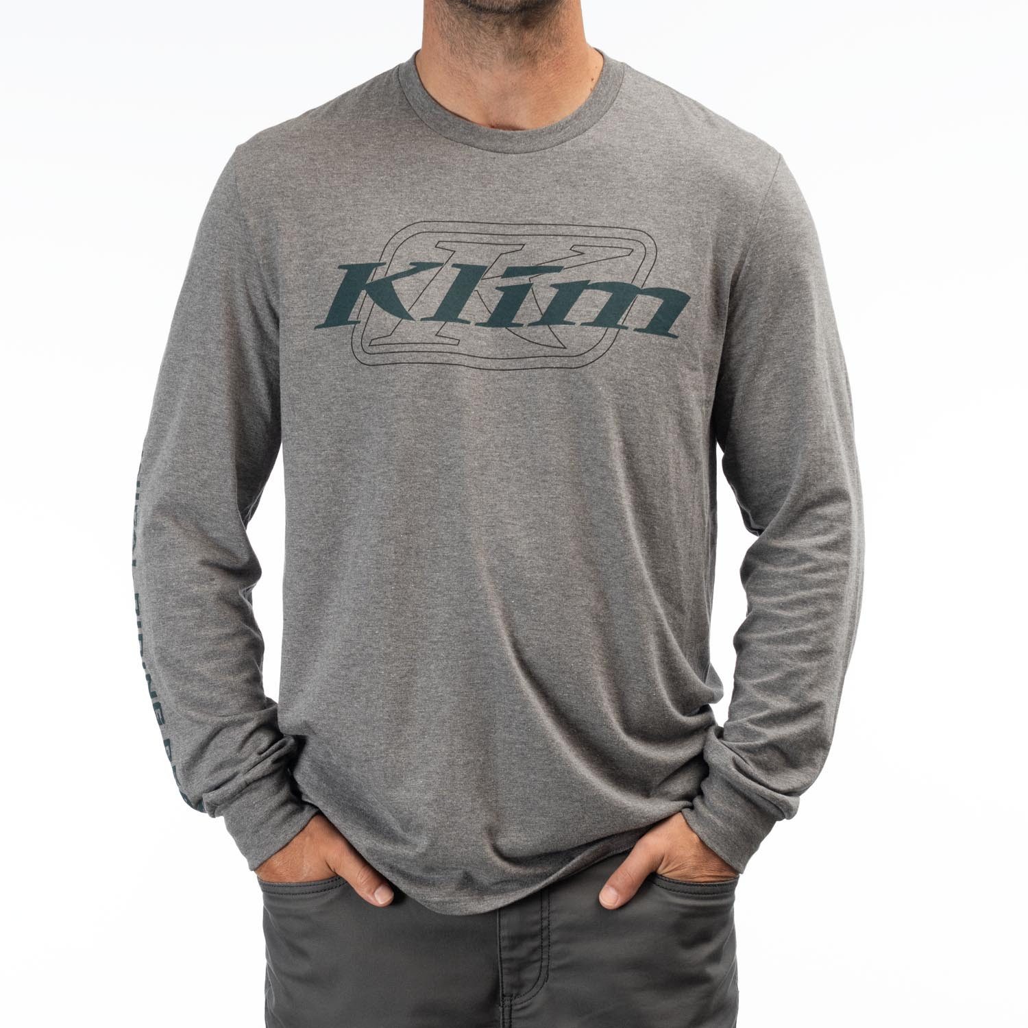 Tee-shirt K-Corp-Ls-T_3791-000_Gray-Frost-Dark-Sea - Explorcom - image 1