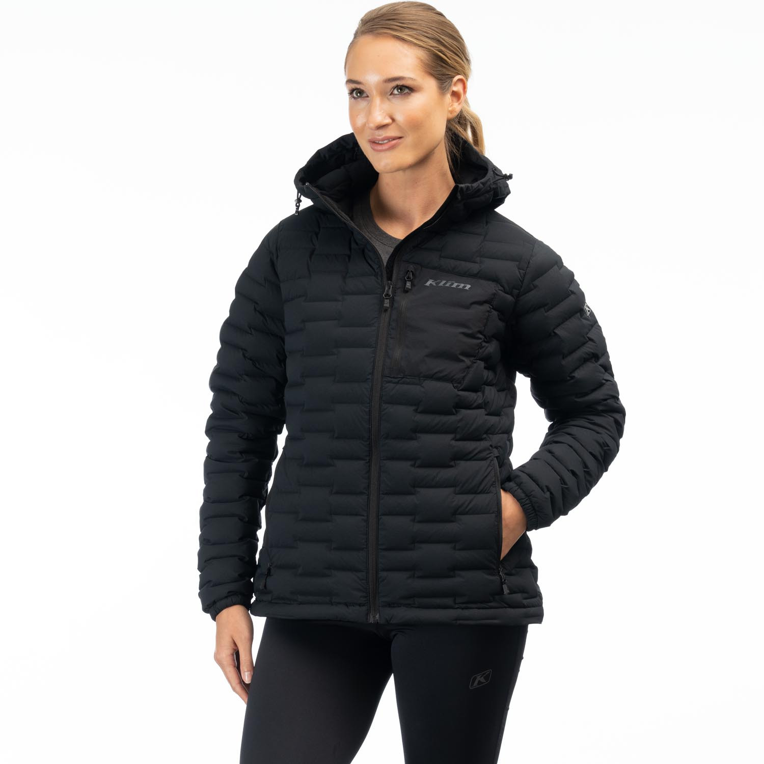 Veste à capuche Luna-Stech-Down-Hooded-Jacket_3578-000_Black - Explorcom - image 1