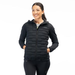 Sweat à capuche Luna Strech Down Hybrid pour femme 3579-000_Black - Explorcom - image 1