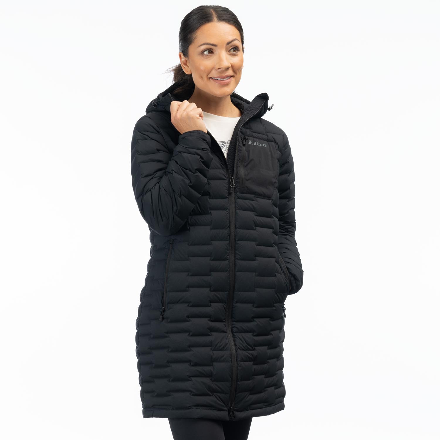 Veste à capuche Luna-Strech-Down-Parka_3577-000_Black - Explorcom - image 1