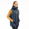 Visita Long Hoodie_3599-000_Dress Blues - Golden Brown_01 Sweat à capuche Visita Long pour femme 3599-000_Dress-Blues-Golden-Brown - Explorcom - image 1